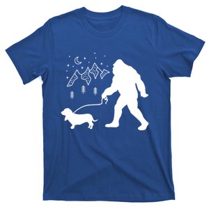 Funny Big Giant Foot Walking With A Cool Dog Great Gift T-Shirt