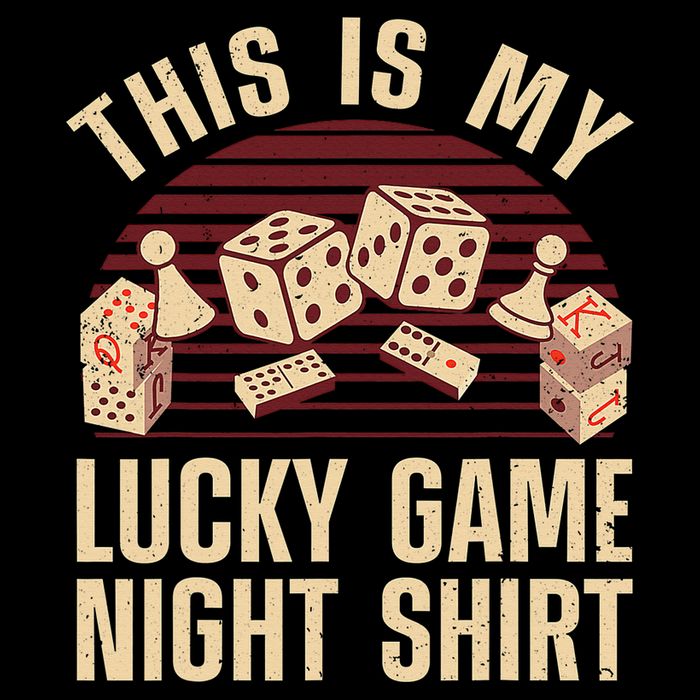 Funny Board Game Lucky Game Night Gift Cooling Performance Crew T-Shirt