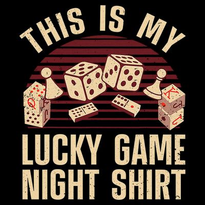 Funny Board Game Lucky Game Night Gift T-Shirt