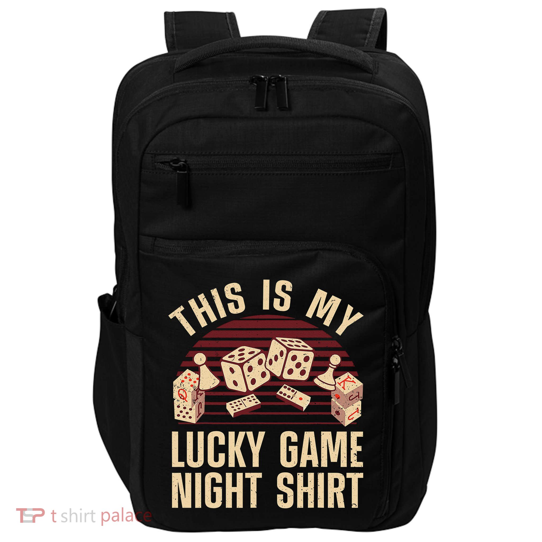 Funny Board Game Lucky Game Night Gift Impact Tech Backpack