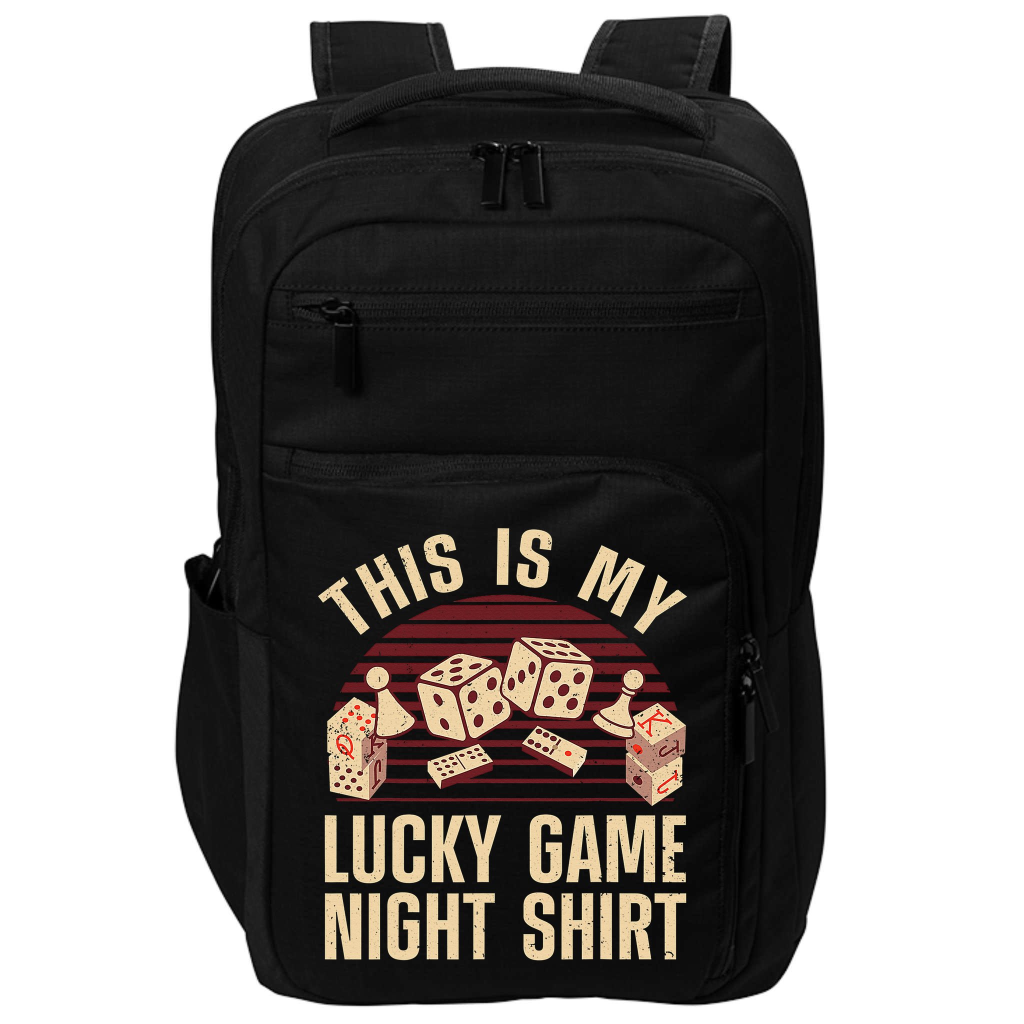 Funny Board Game Lucky Game Night Gift Impact Tech Backpack