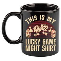 Funny Board Game Lucky Game Night Gift 11oz C Handle Ceramic Mug