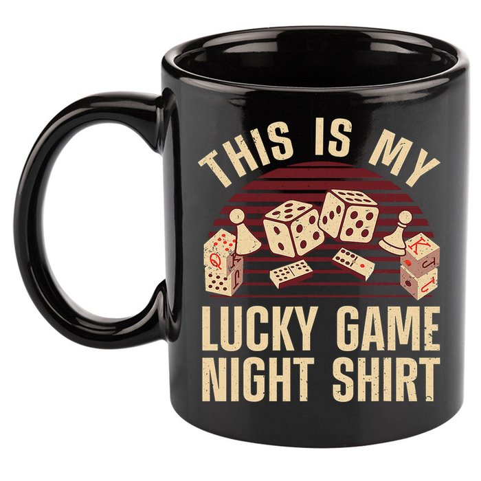 Funny Board Game Lucky Game Night Gift 11oz C Handle Ceramic Mug