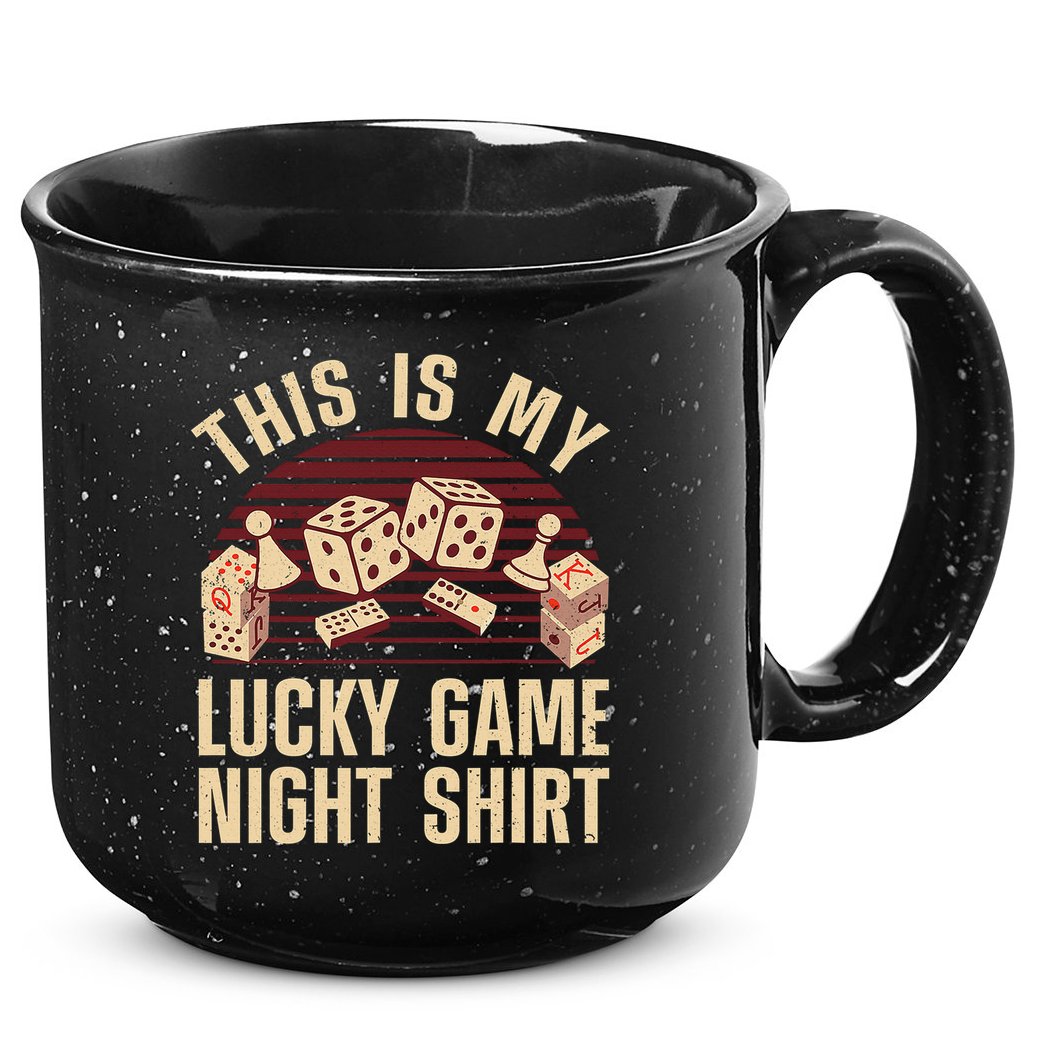 Funny Board Game Lucky Game Night Gift 15oz Campfire Ceramic Mug