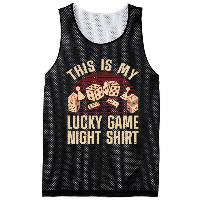 Funny Board Game Lucky Game Night Gift Mesh Reversible Basketball Jersey Tank