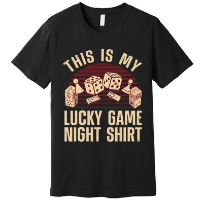 Funny Board Game Lucky Game Night Gift Premium T-Shirt