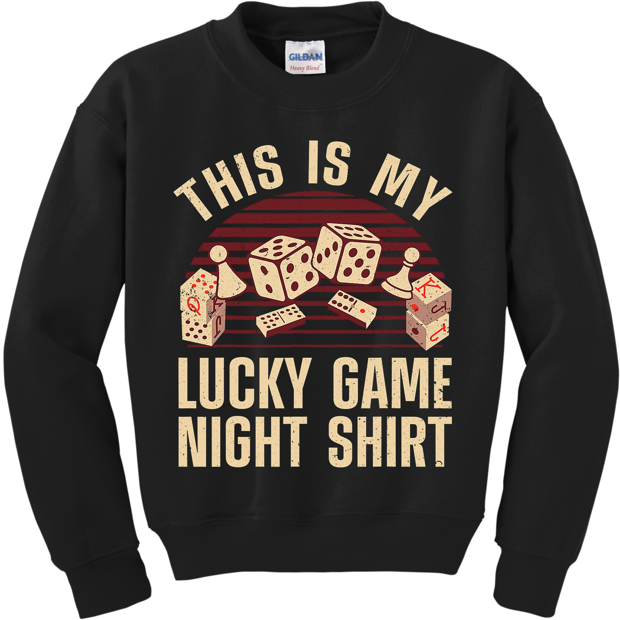 Funny Board Game Lucky Game Night Gift Kids Sweatshirt