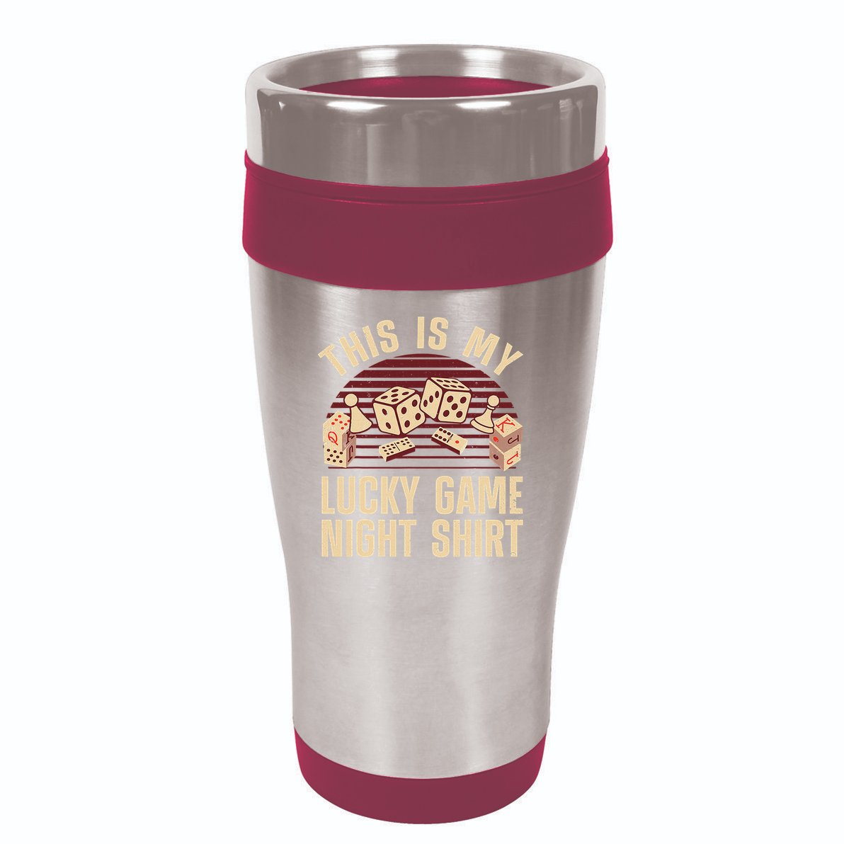 Funny Board Game Lucky Game Night Gift 16oz Travel Tumbler