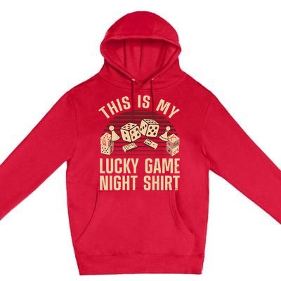 Funny Board Game Lucky Game Night Gift Premium Pullover Hoodie