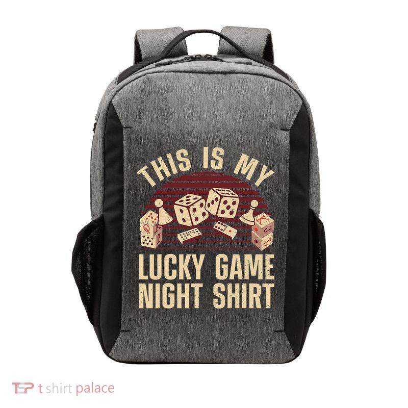 Funny Board Game Lucky Game Night Gift Vector Backpack