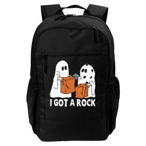 Funny Boo Ghost Scary I Got A Rock Halloween Daily Commute Backpack