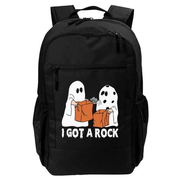 Funny Boo Ghost Scary I Got A Rock Halloween Daily Commute Backpack