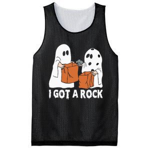 Funny Boo Ghost Scary I Got A Rock Halloween Mesh Reversible Basketball Jersey Tank