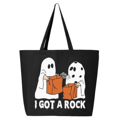 Funny Boo Ghost Scary I Got A Rock Halloween 25L Jumbo Tote