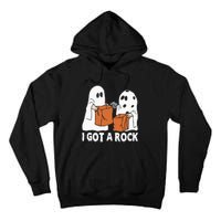 Funny Boo Ghost Scary I Got A Rock Halloween Tall Hoodie