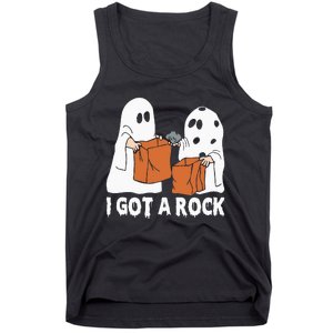 Funny Boo Ghost Scary I Got A Rock Halloween Tank Top