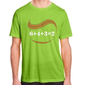 Funny Baseball Gift 6+4+3 2 Baseball Double Play Gift Adult ChromaSoft Performance T-Shirt