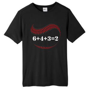 Funny Baseball Gift 6+4+3 2 Baseball Double Play Gift Tall Fusion ChromaSoft Performance T-Shirt