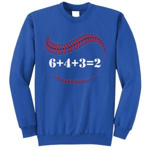 Funny Baseball Gift 6+4+3 2 Baseball Double Play Gift Sweatshirt