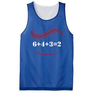 Funny Baseball Gift 6+4+3 2 Baseball Double Play Gift Mesh Reversible Basketball Jersey Tank