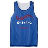 Funny Baseball Gift 6+4+3 2 Baseball Double Play Gift Mesh Reversible Basketball Jersey Tank