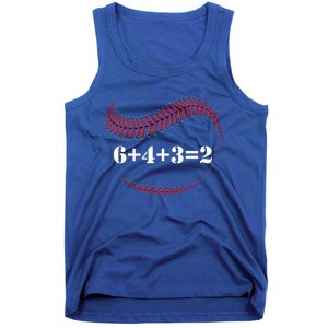 Funny Baseball Gift 6+4+3 2 Baseball Double Play Gift Tank Top