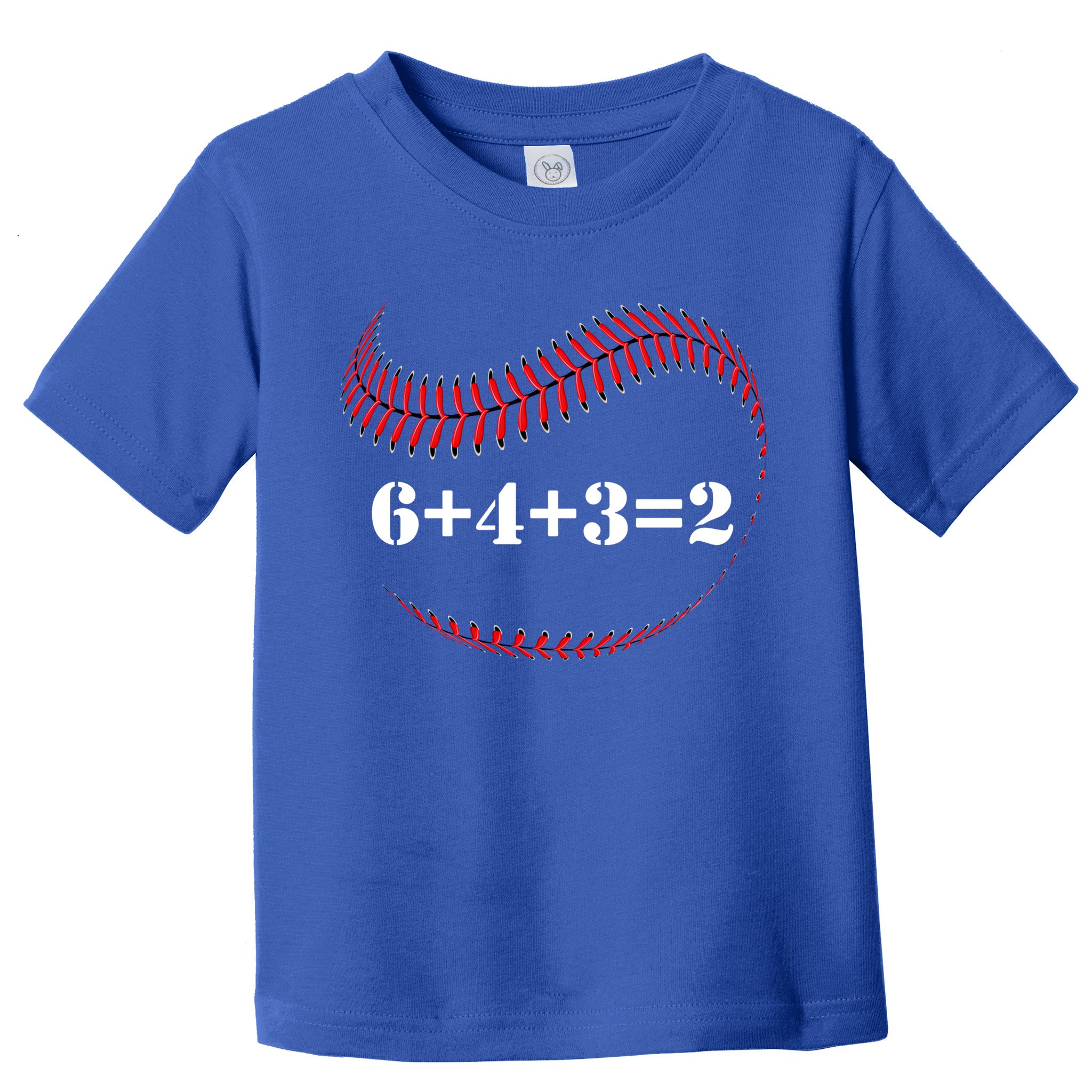 Funny Baseball Gift 6+4+3 2 Baseball Double Play Gift Toddler T-Shirt