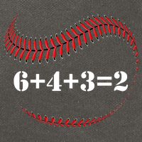 Funny Baseball Gift 6+4+3 2 Baseball Double Play Gift Cotton Canvas Backpack