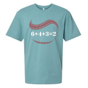 Funny Baseball Gift 6+4+3 2 Baseball Double Play Gift Sueded Cloud Jersey T-Shirt