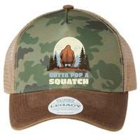 Funny Bigfoot Gotta Pop A Squatch Sasquatch Poop Joke Pun Legacy Tie Dye Trucker Hat