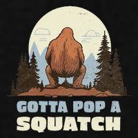 Funny Bigfoot Gotta Pop A Squatch Sasquatch Poop Joke Pun Ladies PosiCharge Tri-Blend Wicking Tank