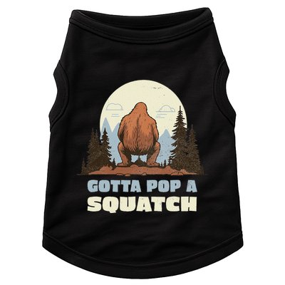 Funny Bigfoot Gotta Pop A Squatch Sasquatch Poop Joke Pun Doggie Tank