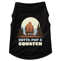 Funny Bigfoot Gotta Pop A Squatch Sasquatch Poop Joke Pun Doggie Tank