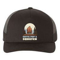 Funny Bigfoot Gotta Pop A Squatch Sasquatch Poop Joke Pun Yupoong Adult 5-Panel Trucker Hat