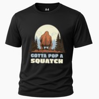 Funny Bigfoot Gotta Pop A Squatch Sasquatch Poop Joke Pun Performance Shirt