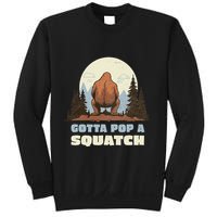 Funny Bigfoot Gotta Pop A Squatch Sasquatch Poop Joke Pun Sweatshirt