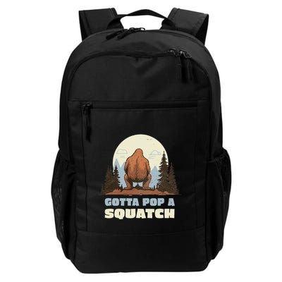 Funny Bigfoot Gotta Pop A Squatch Sasquatch Poop Joke Pun Backpack