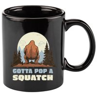 Funny Bigfoot Gotta Pop A Squatch Sasquatch Poop Joke Pun 11oz C Handle Ceramic Mug