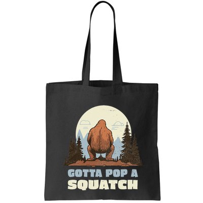 Funny Bigfoot Gotta Pop A Squatch Sasquatch Poop Joke Pun Bag