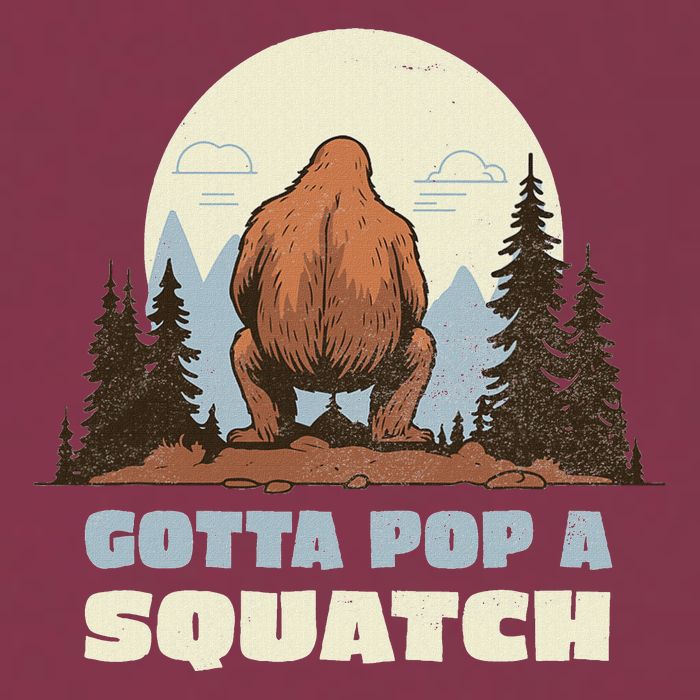 Funny Bigfoot Gotta Pop A Squatch Sasquatch Poop Joke Pun 16oz Travel Tumbler