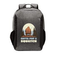 Funny Bigfoot Gotta Pop A Squatch Sasquatch Poop Joke Pun Vector Backpack