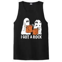 Funny Boo Ghost Scary I Got A Rock Halloween PosiCharge Competitor Tank