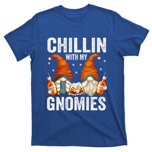 Funny Bourbon Gnomes For Adult For Chillin With My Gnomies Gift T-Shirt