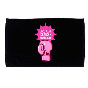 Funny Boxing Glove Breast Cancer Awareness Gift Microfiber Hand Towel