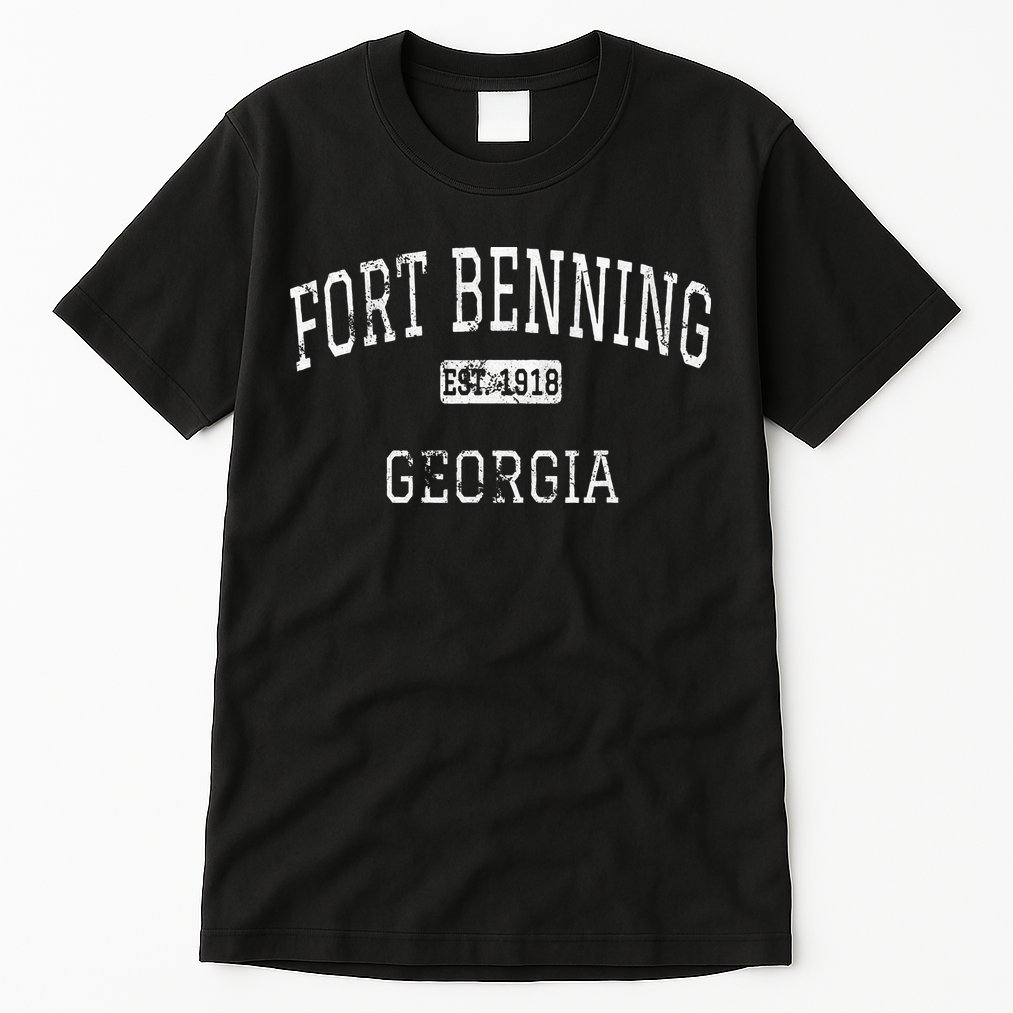 Fort Benning Georgia Ga Vintage Tall T-Shirt