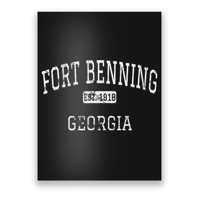 Fort Benning Georgia Ga Vintage Poster