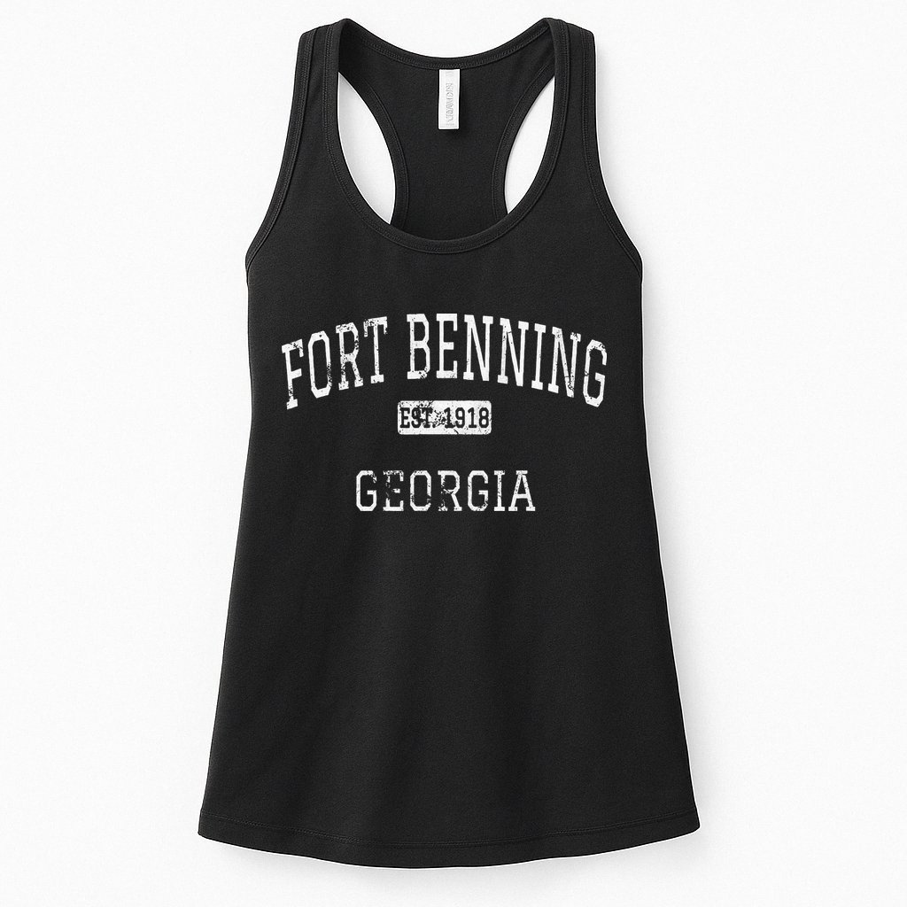 Fort Benning Georgia Ga Vintage Womens Tank Top