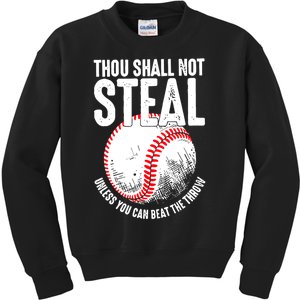 Funny Baseball Gift For Fan Kids Sweatshirt