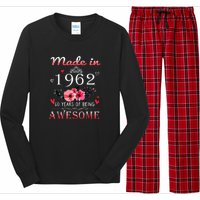 Funny Birthday Gifts Made In 1962 Floral 60th Birthday Long Sleeve Pajama Set