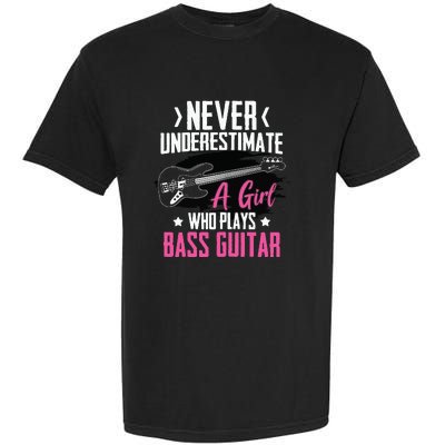 Funny Bass Guitar Lover Graphic Women And Girl Bass Player Garment-Dyed Heavyweight T-Shirt